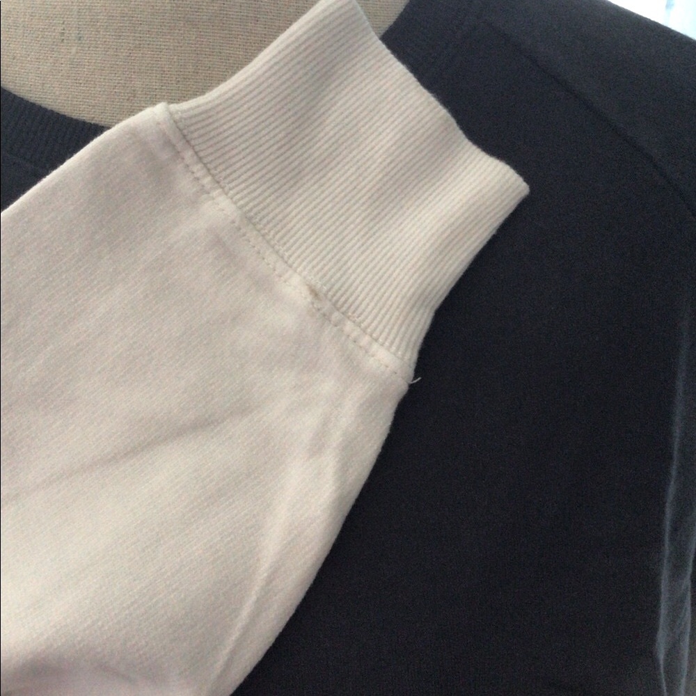 ❌DONATED❌Black French Terry Ombré Dip Dyed Raglan Sleeve Top - Picture 6 of 10